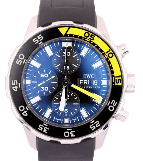 iwc aquatimer chronograph yellow